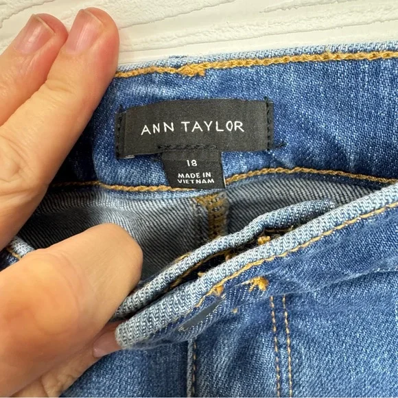 ANN TAYLOR The Wide Leg Crop High Rise 18 - Picture 5 of 11